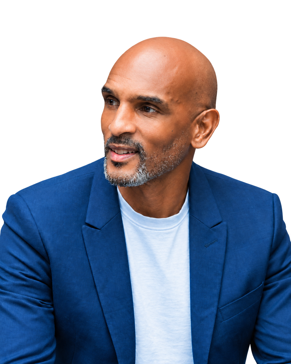 Eldridge Cooke in a blue blazer, lead consultant at EJ Advisory